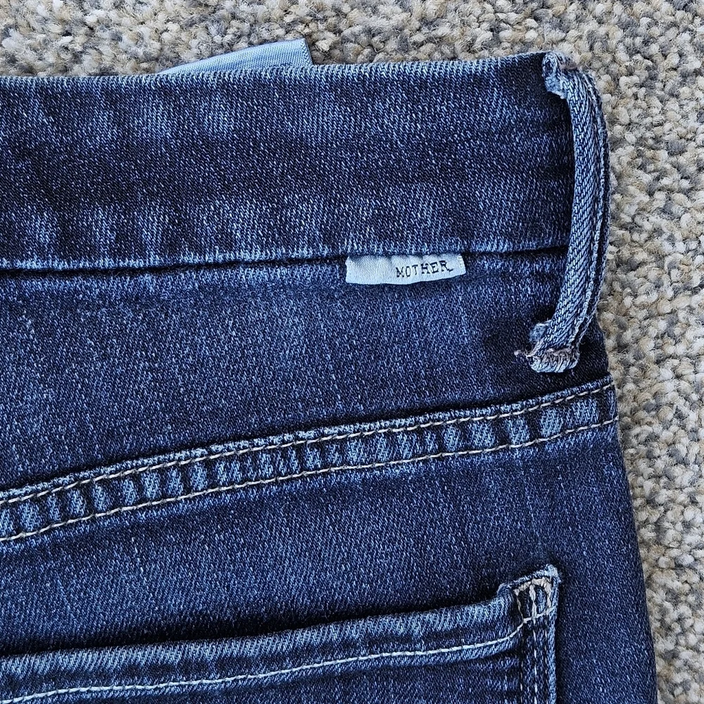Mother High Waisted Looker Dark Wash Skinny Jeans Stretch Denim Womens Size 31